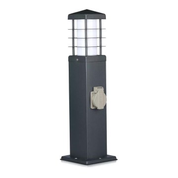 Vanjska lampa s utičnicama SCHUKO 1xE27/13W/230V IP44
