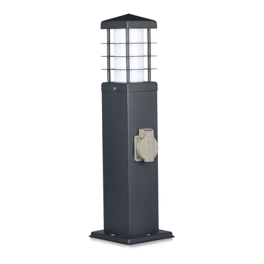 Vanjska lampa s utičnicama SCHUKO 1xE27/13W/230V IP44