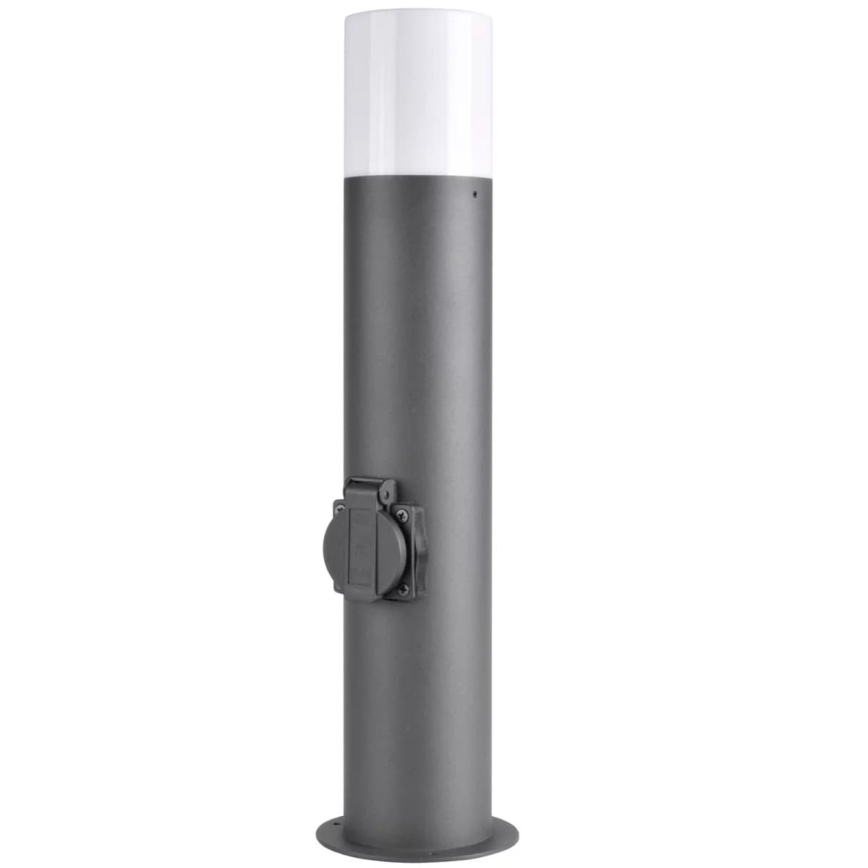 Vanjska lampa s utičnicom DALLAS 1xE27/12W/230V IP44 antracit