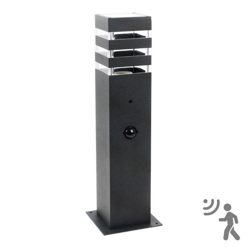 Vanjska lampa sa senzorom TEKSAS 1xE27/12W/230V IP44 44 cm antracit