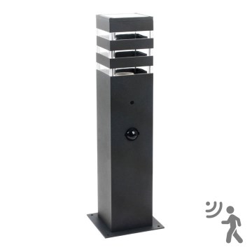 Vanjska lampa sa senzorom TEKSAS 1xE27/12W/230V IP44 44 cm grafit