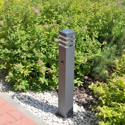 Vanjska lampa sa senzorom TEKSAS 1xE27/12W/230V IP44 74 cm grafit