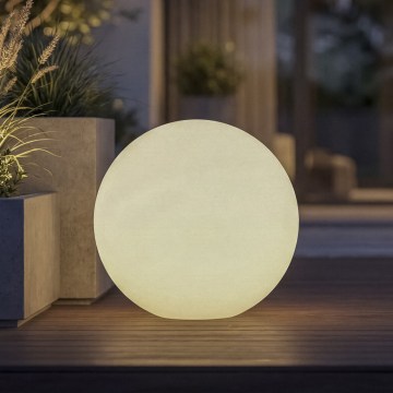 Vanjska lampa STONO 1xE27/20W/230V promjer 40 cm IP65 bijela