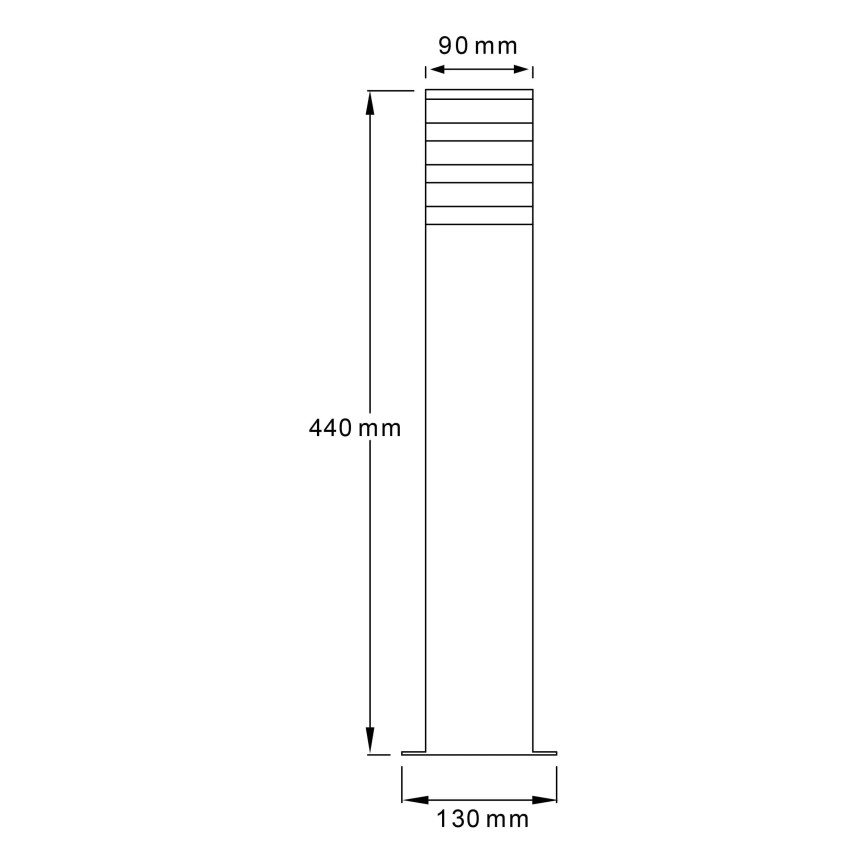 Vanjska lampa TEKSAS 1xE27/12W/230V IP44 44 cm antracit