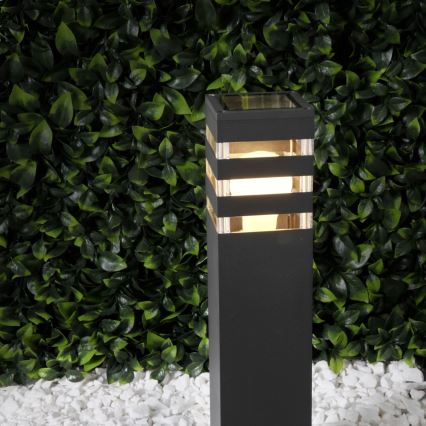 Vanjska lampa TEKSAS 1xE27/12W/230V IP44 74 cm grafit