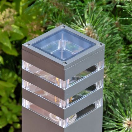 Vanjska lampa TEKSAS 1xE27/12W/230V IP44 74 cm grafit