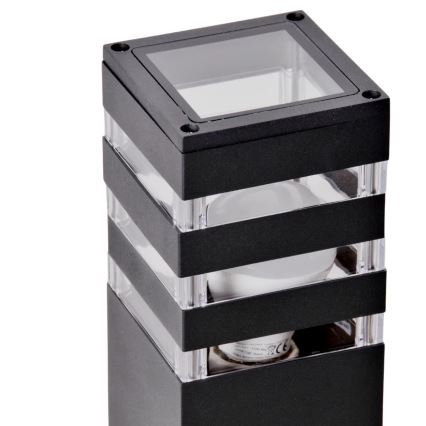 Vanjska lampa TEKSAS 1xE27/12W/230V IP44 74 cm grafit
