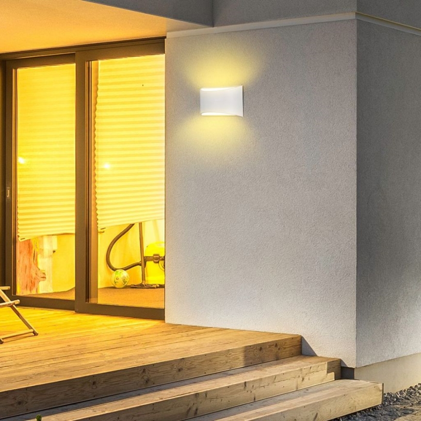 Vanjska LED zidna svjetiljka LED/9W/230V 4000K IP54 bijela