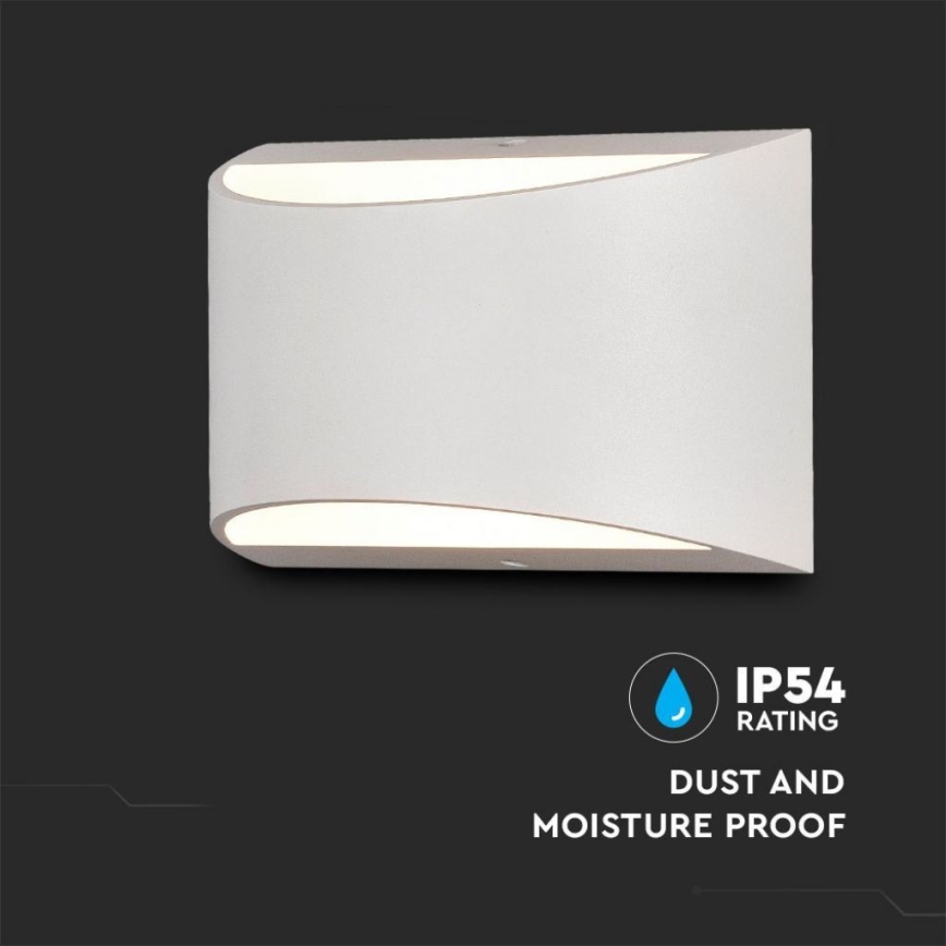 Vanjska LED zidna svjetiljka LED/9W/230V 4000K IP54 bijela