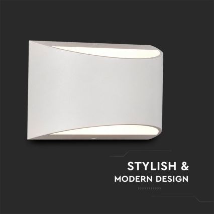Vanjska LED zidna svjetiljka LED/9W/230V 4000K IP54 bijela