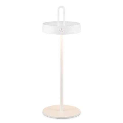Vanjska punjiva LED stolna lampa na dodir s prigušivanjem SHINE LED/1,5W/3,7V 3000 mAh IP44 bijela