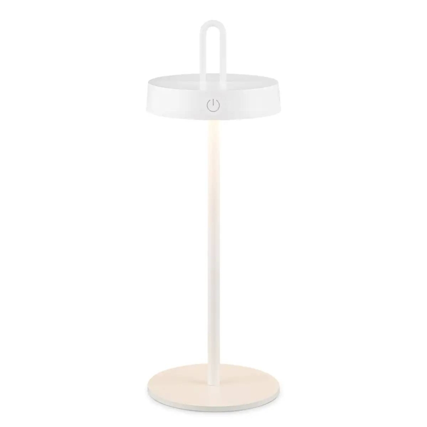Vanjska punjiva LED stolna lampa na dodir s prigušivanjem SHINE LED/1,5W/3,7V 3000 mAh IP44 bijela