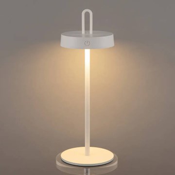 Vanjska punjiva LED stolna lampa na dodir s prigušivanjem SHINE LED/1,5W/3,7V 3000 mAh IP44 bijela