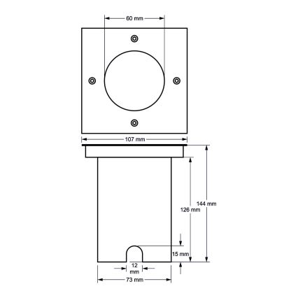 Vanjska rasvjeta za kućni prilaz 1xGU10/35W/230V IP44 mat krom