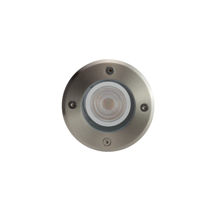 Vanjska rasvjeta za kućni prilaz LUKKA CONNECT 1xGU10/4W/230V IP67 mat krom okrugli
