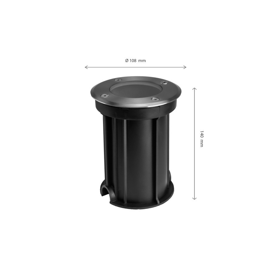 Vanjska rasvjeta za kućni prilaz LUKKA CONNECT 1xGU10/4W/230V IP67 mat krom okrugli