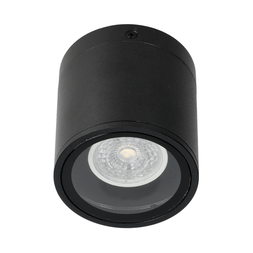 Vanjska reflektorska svjetiljka 1xGU10/35W/230V IP54 okrugli crna