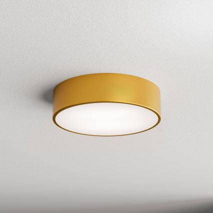 Vanjska stropna svjetiljka sa senzorom CLEO 2xE27/24W/230V pr. 30 cm zlatna IP54