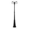 Vanjska svjetiljka 2xE27/60W/230V IP44 199 cm crna