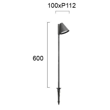 Vanjska svjetiljka GILBERT 1xGU10/20W/230V IP65 antracitna