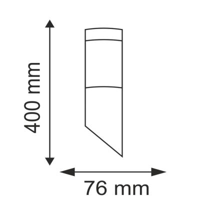 Vanjska svjetiljka LIVIA 1xE27/10W/230V IP44