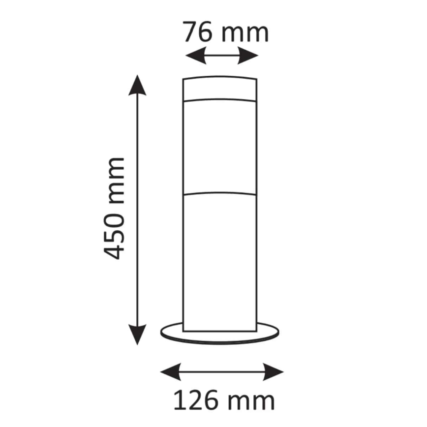 Vanjska svjetiljka OSLO 1xE27/10W/230V 45 cm IP44 antracit