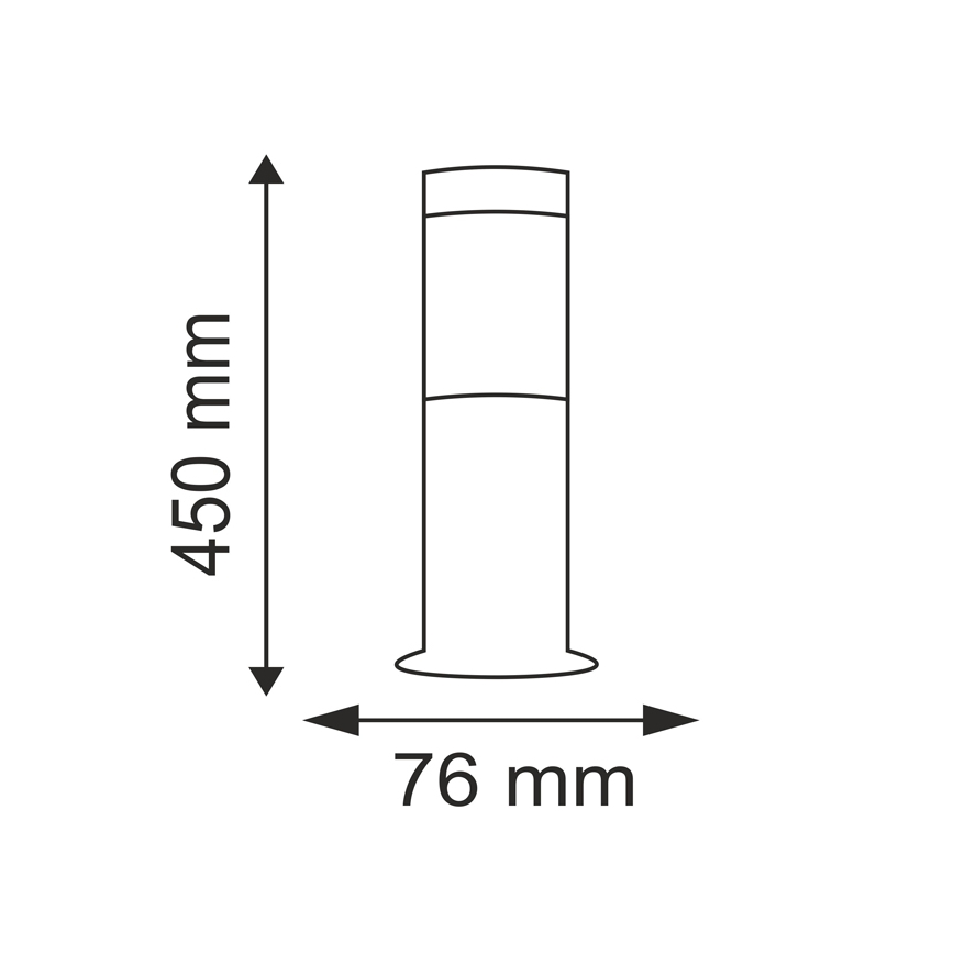 Vanjska svjetiljka OSLO 1xE27/10W/230V 450mm IP44