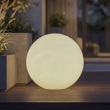 Vanjska svjetiljka STONO 1xE27/15W/230V Ø 20 cm IP65 bijela