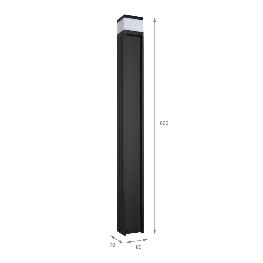 Vanjska svjetiljka VESPER 1xG9/5W/230V IP44 80 cm crna