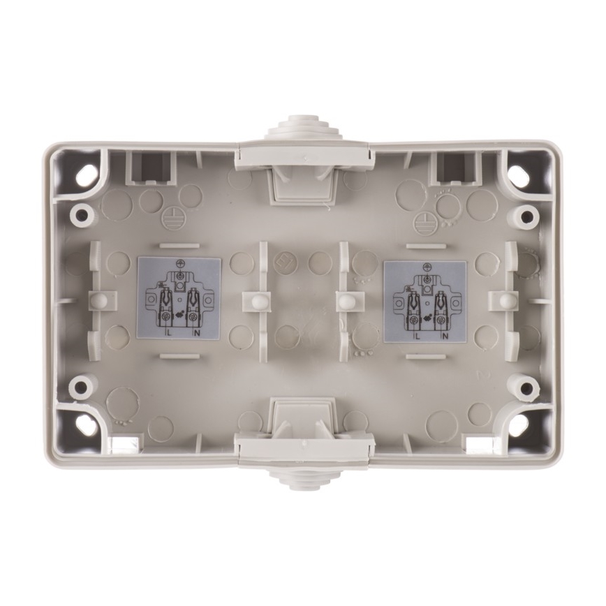 Vanjska utičnica FRENCH 250V/16A IP44 2U