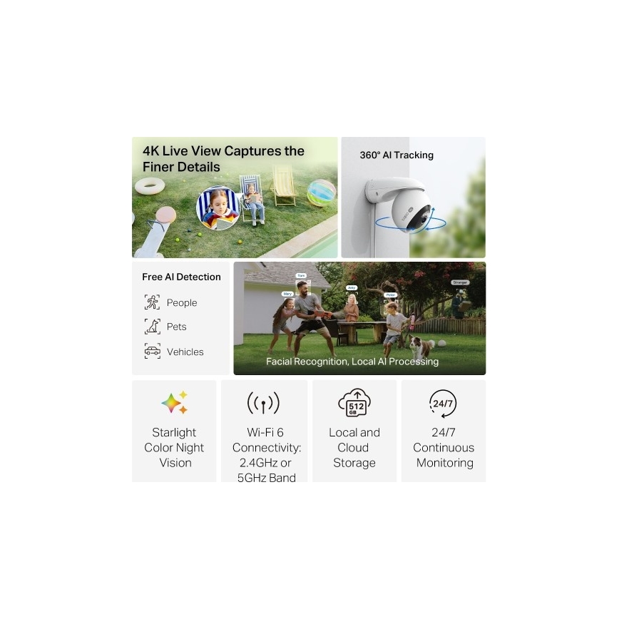 Vanjska Wi-Fi kamera IP66