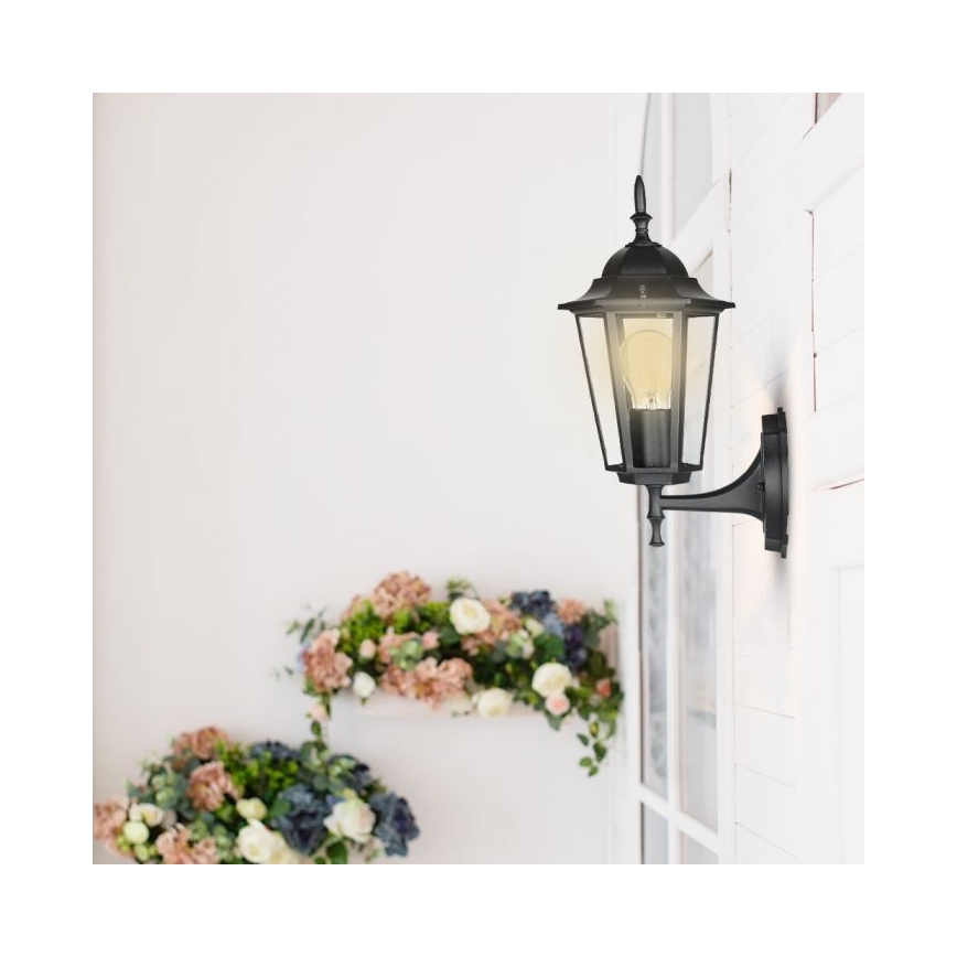 Vanjska zidna lampa 1xE27/40W/230V IP44 crna