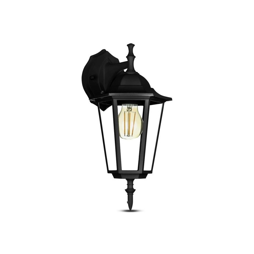 Vanjska zidna lampa 1xE27/40W/230V IP44 crna