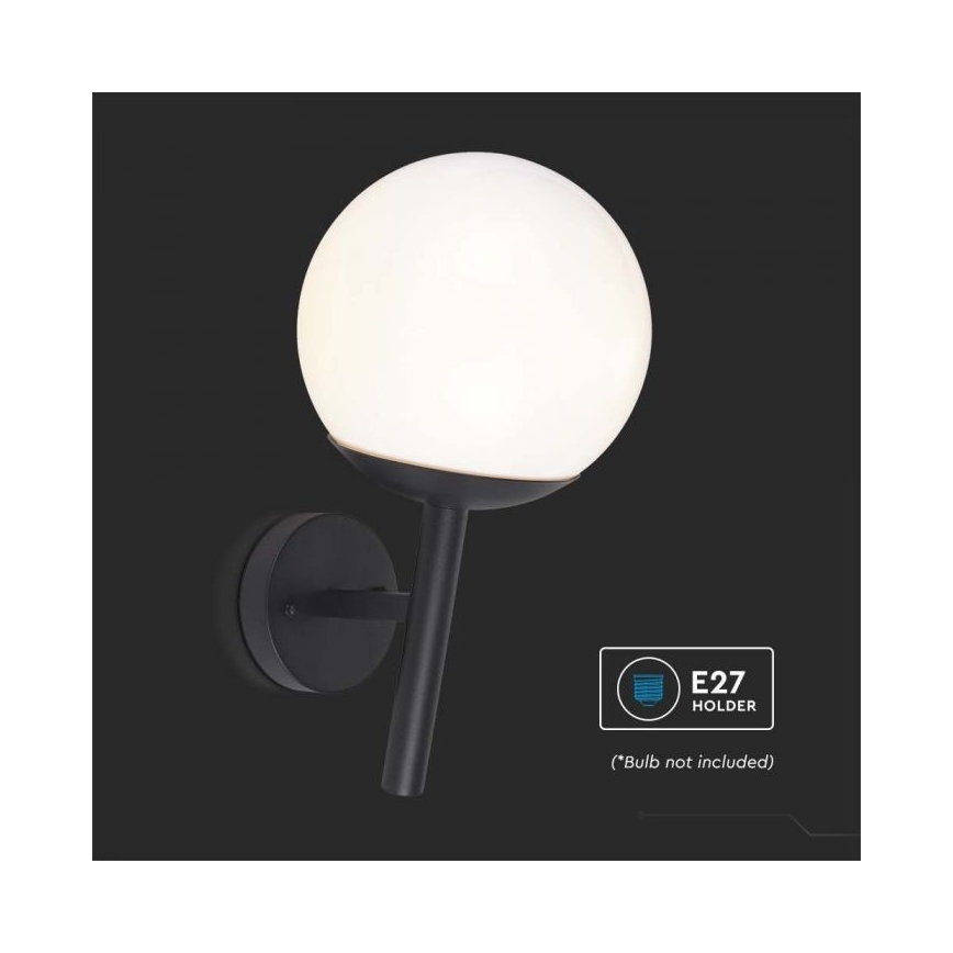 Vanjska zidna lampa 1xE27/60W/230V IP44 crna