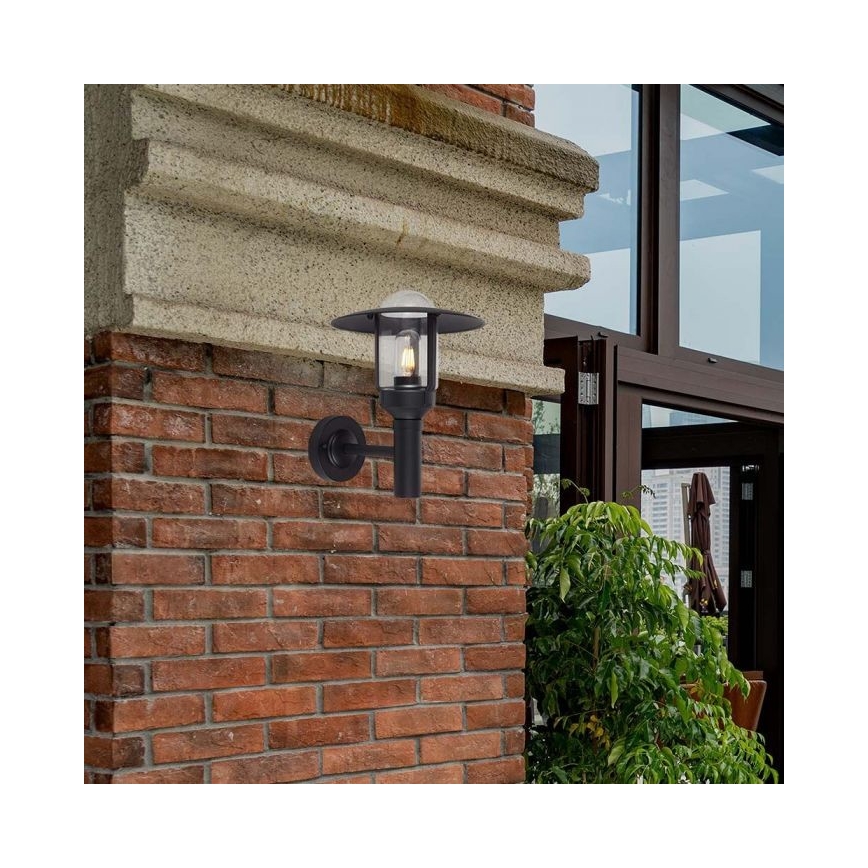 Vanjska zidna lampa 1xE27/60W/230V IP44 crna