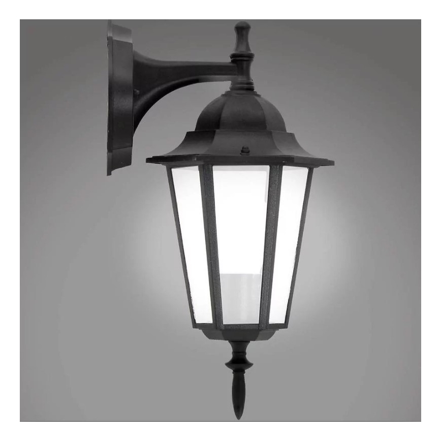 Vanjska zidna svjetiljka 1xE27/20W/230V IP43 crna