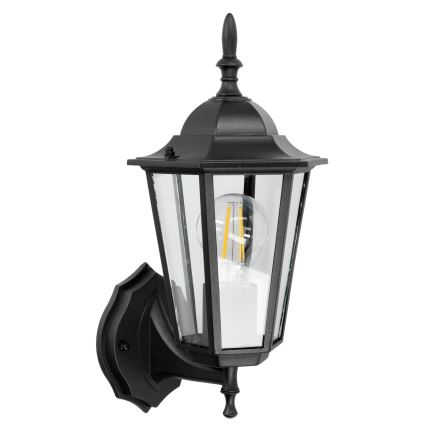 Vanjska zidna svjetiljka 1xE27/60W/230V IP44 crna