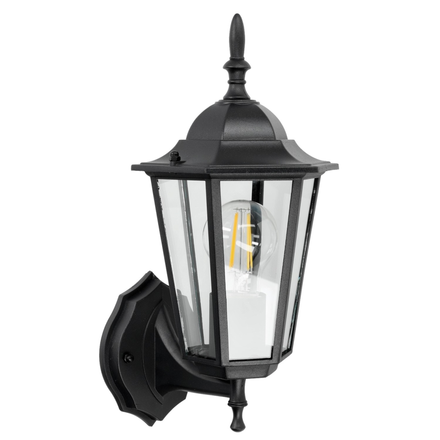Vanjska zidna svjetiljka 1xE27/60W/230V IP44 crna