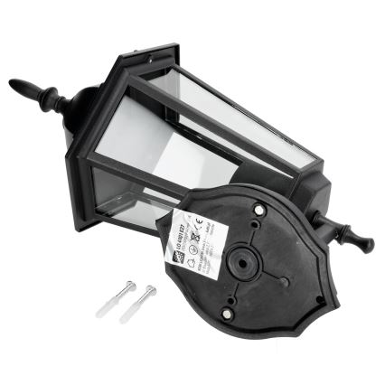 Vanjska zidna svjetiljka 1xE27/60W/230V IP44 crna