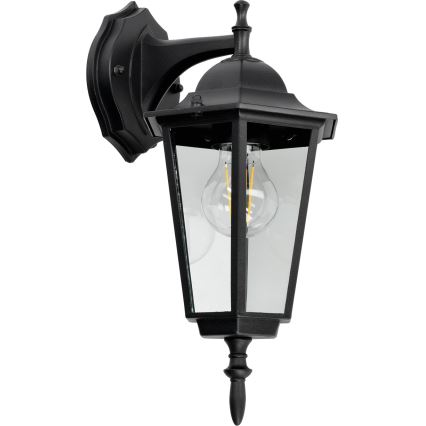 Vanjska zidna svjetiljka 1xE27/60W/230V IP44 crna