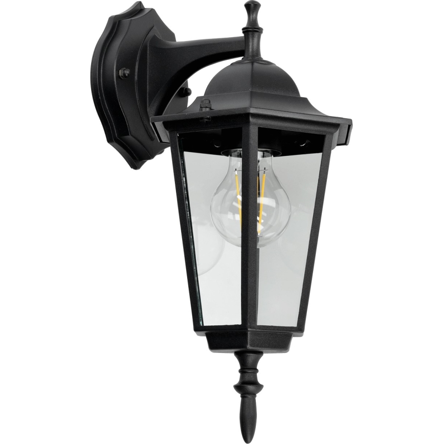 Vanjska zidna svjetiljka 1xE27/60W/230V IP44 crna