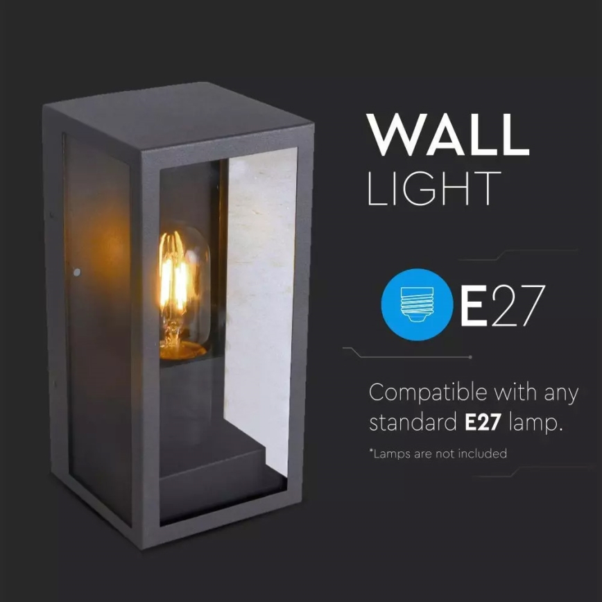 Vanjska zidna svjetiljka 1xE27/60W/230V IP44