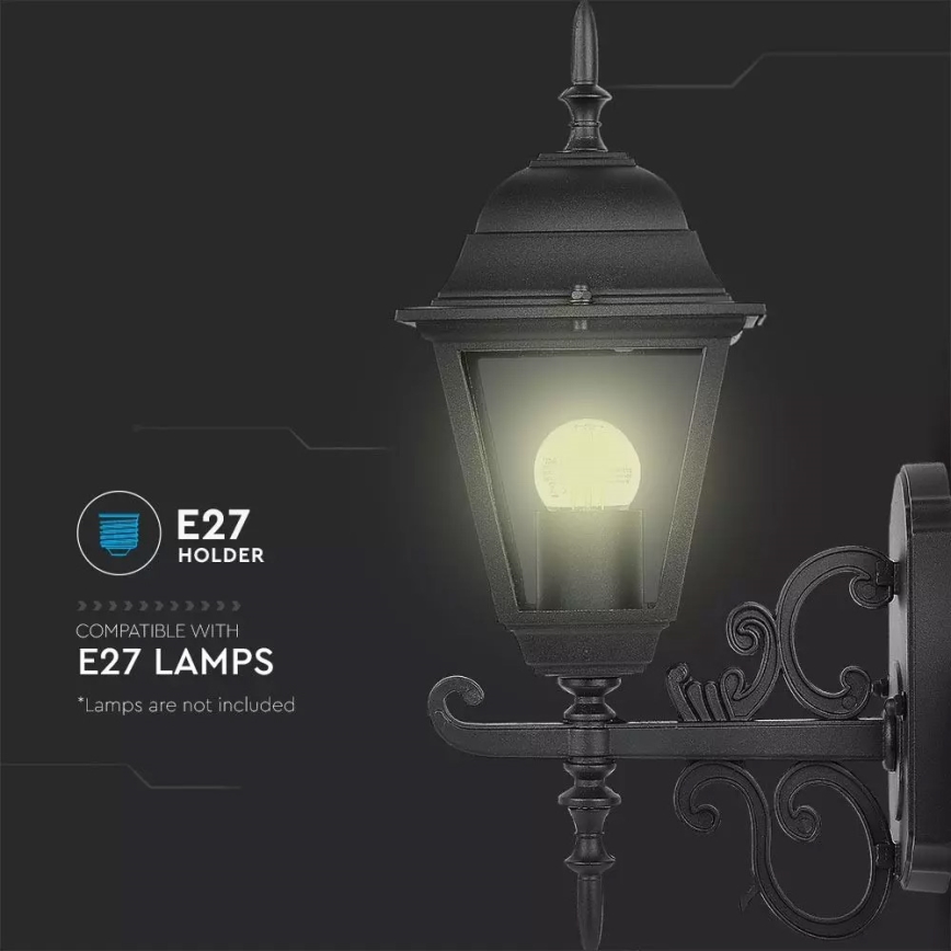 Vanjska zidna svjetiljka 1xE27/60W/230V IP44