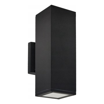 Vanjska zidna svjetiljka 2xGU10/35W/230V IP54 crna