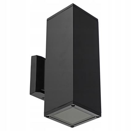 Vanjska zidna svjetiljka 2xGU10/35W/230V IP54 crna