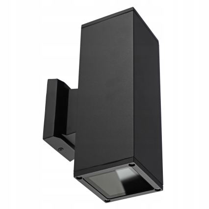 Vanjska zidna svjetiljka 2xGU10/35W/230V IP54 crna