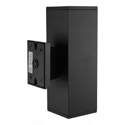 Vanjska zidna svjetiljka 2xGU10/35W/230V IP54 crna
