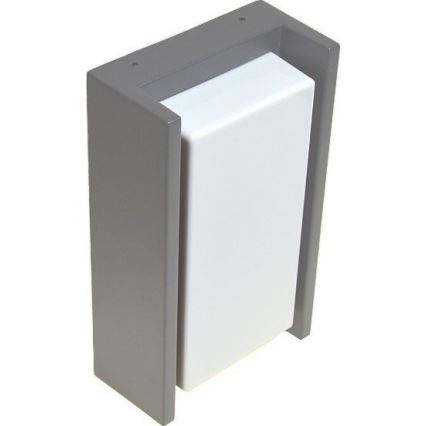 Vanjska zidna svjetiljka ARAGO 1xE27/60W/230V IP54 siva