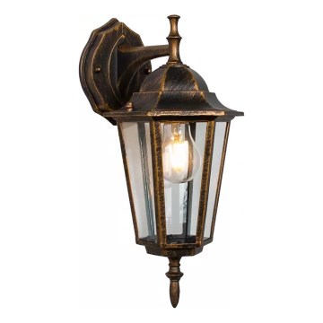 Vanjska zidna svjetiljka ARRAIA 1xE27/15W/230V IP44 bronca patina