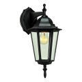 Vanjska zidna svjetiljka ARRAIA 1xE27/15W/230V IP44 crna